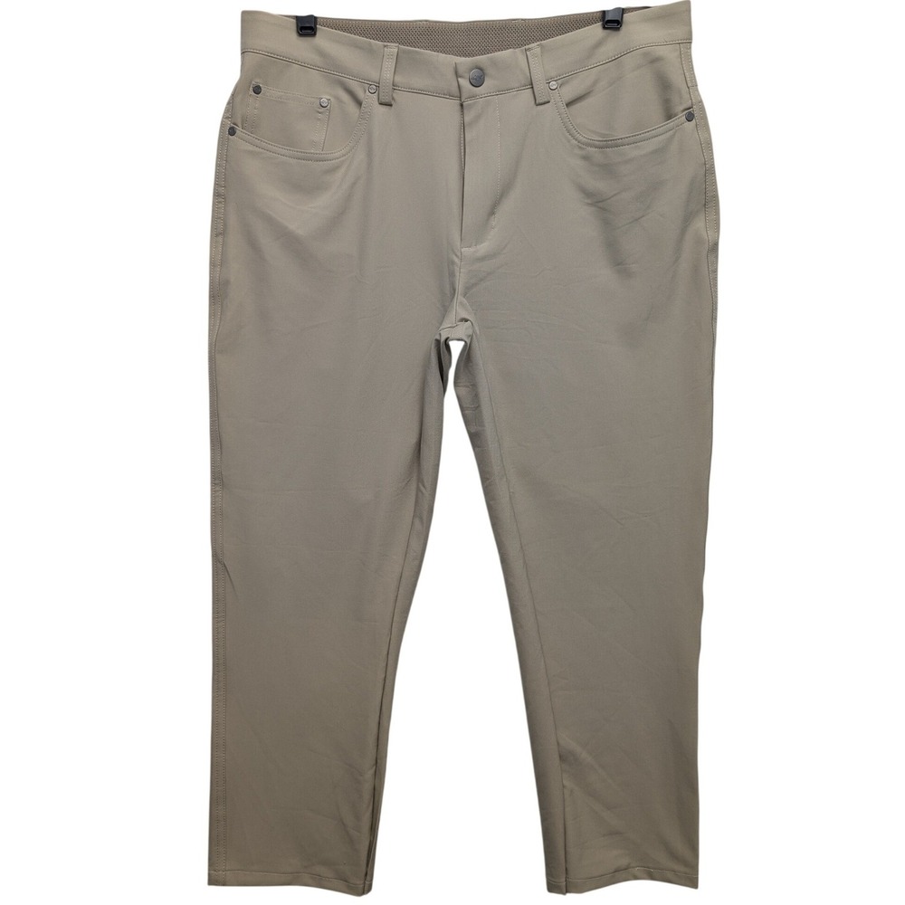 Greg Norman Pants Men 32x29 Khaki Stretch 5-Pocket Golf Chinos TL112420